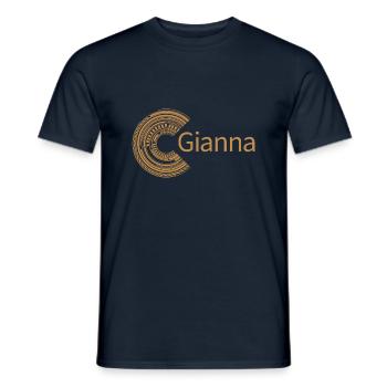 Für Gianna - Männer T-Shirt - Navy - Vorne - AI Model Male 178 light (178cm)