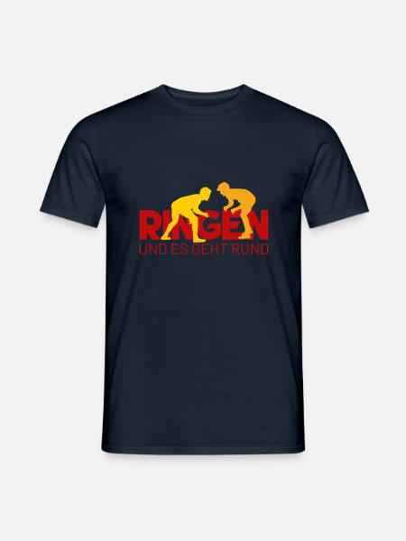 RINGEN und es geht rund - Männer T-Shirt - Navy