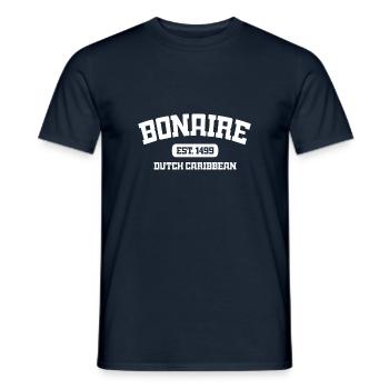 Bonaire - Kralendijk - Karibik - Dutch Caribbean - Men's T-Shirt - navy - Front - AI Model Male 178 light (178cm)