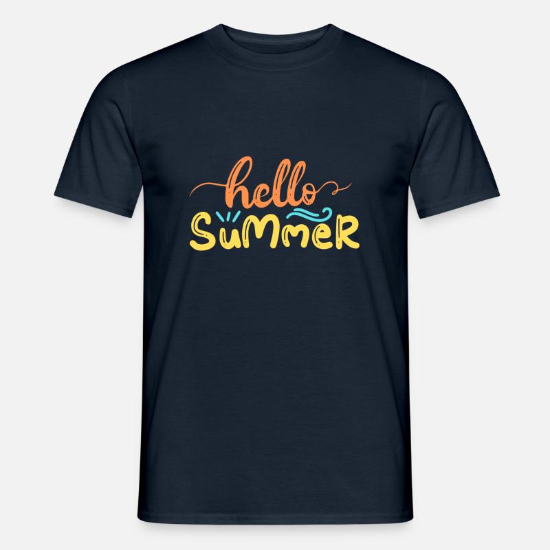 Hello Summer - Männer T-Shirt - Navy