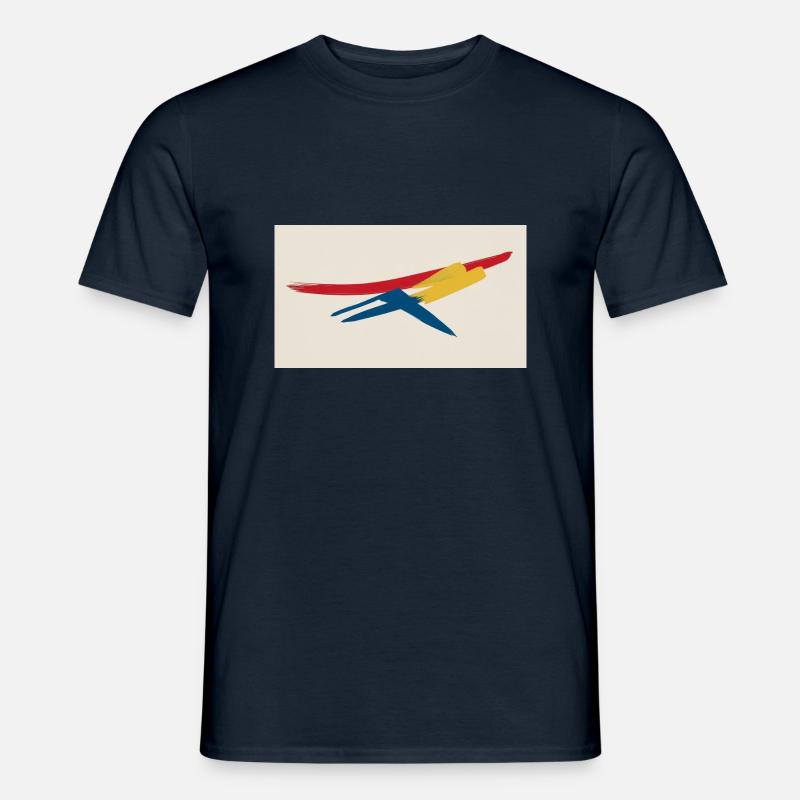Abstrakte Kunst - Männer T-Shirt - Navy