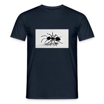 Schwarze Ameisen Silhouette - Männer T-Shirt - Navy - Vorne - AI Model Male 178 light (178cm)