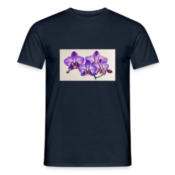 Orkedea lilas - T-shirt homme - marine - Devant - AI Model Male 178 light (178cm)