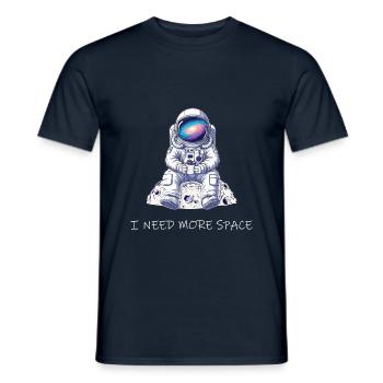 I Need More Space - Men's T-Shirt - navy - Front - AI Model Male 178 light (178cm)