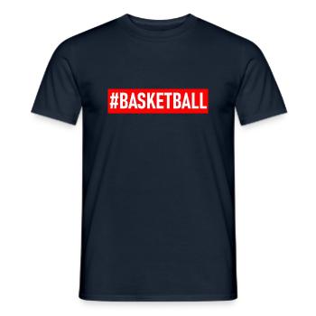 basketball - T-shirt homme - marine - Devant - AI Model Male 178 light (178cm)