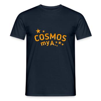 Kosmos Spruch lustig - Männer T-Shirt - Navy - Vorne - AI Model Male 178 light (178cm)