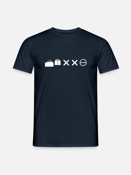 Abstrakte moderne Symbole Cool - Männer T-Shirt - Navy