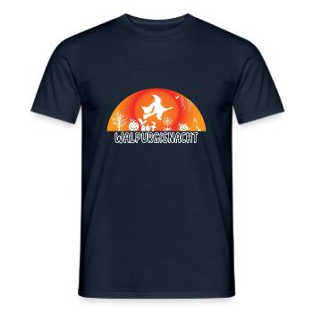 Walpurgisnacht I Hexentanz im Harz I Brocken - Männer T-Shirt - Navy - Vorne - AI Model Male 178 light (178cm)