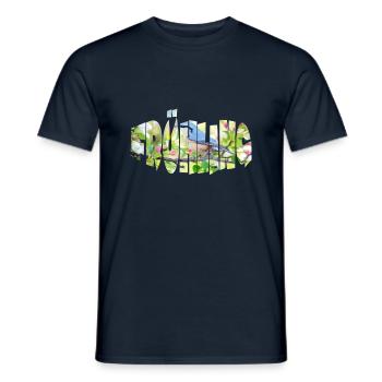 spring 1 - Men's T-Shirt - navy - Front - AI Model Male 178 light (178cm)