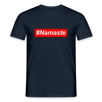 Namaste - T-shirt homme - marine - Devant - AI Model Male 178 light (178cm)