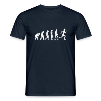Joggerin Training rennen fit joggen laufen Cardio - Männer T-Shirt - Navy - Vorne - AI Model Male 178 light (178cm)