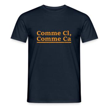 Comme Cl Comme Ca 01 - T-shirt homme - marine - Devant - AI Model Male 178 light (178cm)