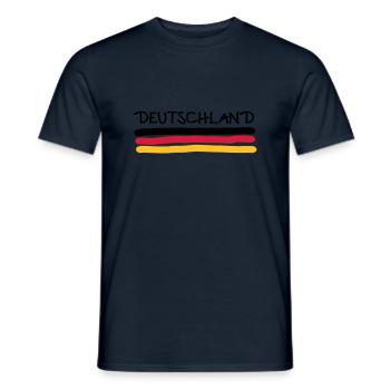 Allemagne - T-shirt homme - marine - Devant - AI Model Male 178 light (178cm)