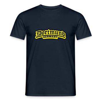 dortmund_germany_1_f2 - Männer T-Shirt - Navy - Vorne - AI Model Male 178 light (178cm)