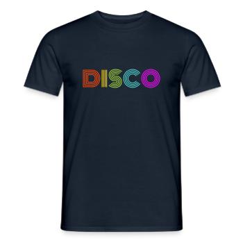 Disco - T-shirt homme - marine - Devant - AI Model Male 178 light (178cm)