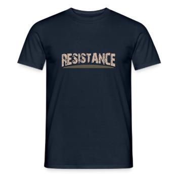 The Resistance - Men's T-Shirt - navy - Front - AI Model Male 178 light (178cm)