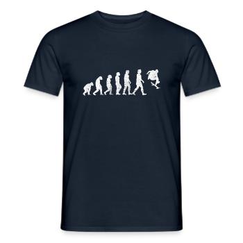 Skateboard Skating Skateboarding Longboard Skater - T-shirt homme - marine - Devant - AI Model Male 178 light (178cm)