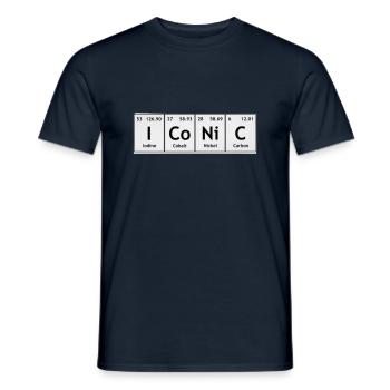 Iconic Chemical Formula - Men's T-Shirt - navy - Front - AI Model Male 178 light (178cm)
