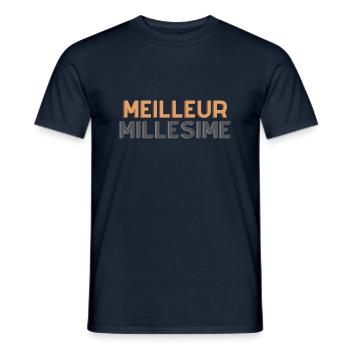 Meilleur Millésime - T-shirt homme - marine - Devant - AI Model Male 178 light (178cm)