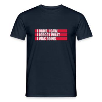 Je suis venu voir oublier - T-shirt homme - marine - Devant - AI Model Male 178 light (178cm)