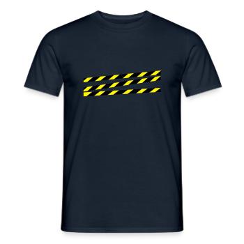 construction__f2 - Männer T-Shirt - Navy - Vorne - AI Model Male 178 light (178cm)