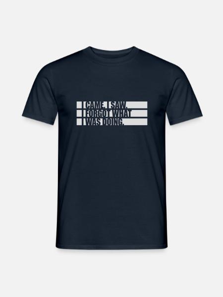 I came saw forget - Men's T-Shirt - navy