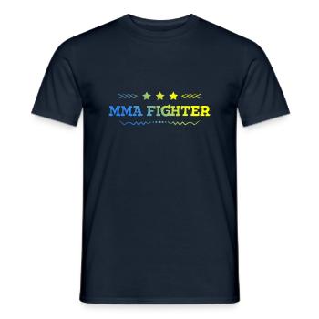 MMA Fighter Mixed Martial Arts - Männer T-Shirt - Navy - Vorne - AI Model Male 178 light (178cm)