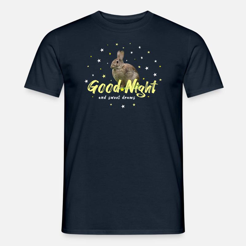 good night hare rabbit - Männer T-Shirt - Navy