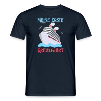 Meine erste Kreuzfahrt - Männer T-Shirt - Navy - Vorne - AI Model Male 178 light (178cm)