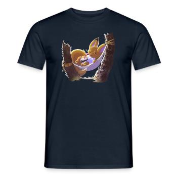Chillout Nuts - Männer T-Shirt - Navy - Vorne - AI Model Male 178 light (178cm)