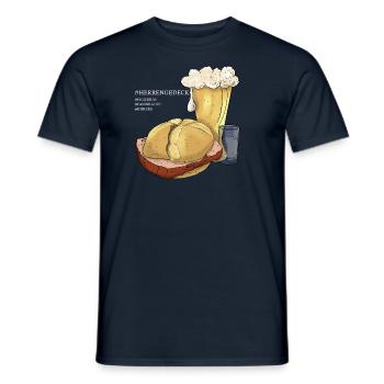 Herrengedeck 1 - Männer T-Shirt - Navy - Vorne - AI Model Male 178 light (178cm)