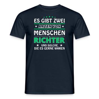 Judges Gift - Two Types of... Design - Men's T-Shirt - navy - Front - AI Model Male 178 light (178cm)