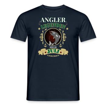 Angler Juli Legenden - Männer T-Shirt - Navy - Vorne - AI Model Male 178 light (178cm)