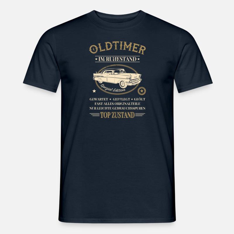 Ruhestand Oldtimer Abschiedsgeschenk - Männer T-Shirt - Navy