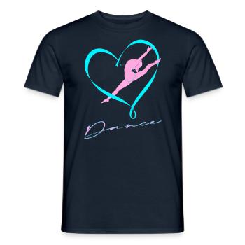Dance - Männer T-Shirt - Navy - Vorne - AI Model Male 178 light (178cm)