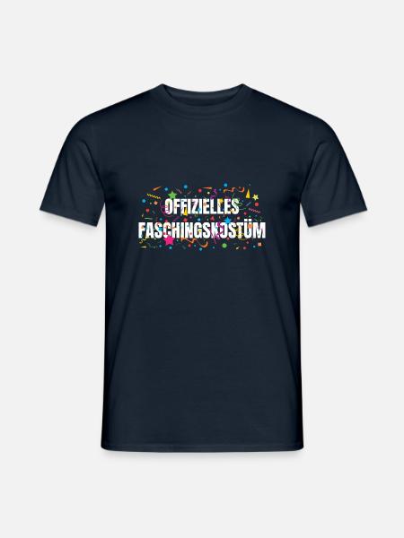 Offizielles Faschingskostüm - Männer T-Shirt - Navy