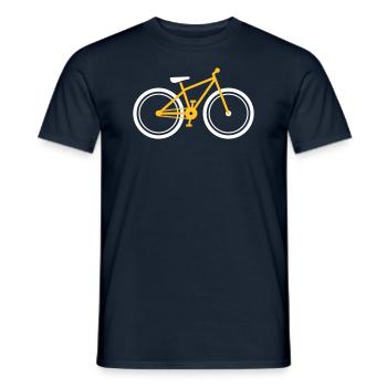 Vélo - T-shirt homme - marine - Devant - AI Model Male 178 light (178cm)