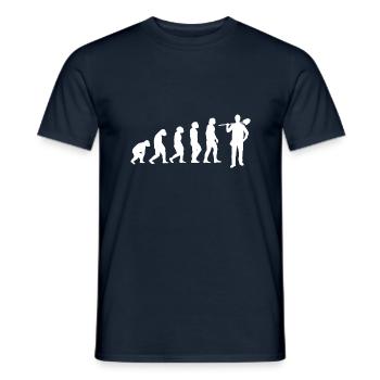 Evolution Betonbauer - Männer T-Shirt - Navy - Vorne - AI Model Male 178 light (178cm)