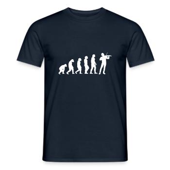 Evolution Geiger - Männer T-Shirt - Navy - Vorne - AI Model Male 178 light (178cm)
