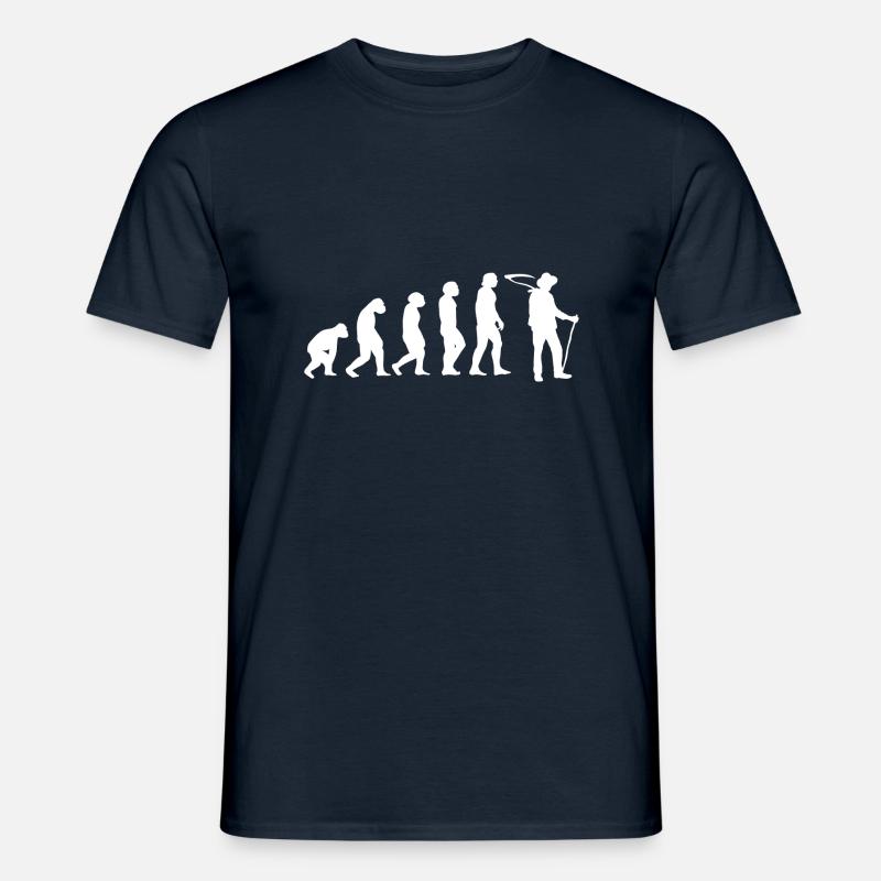 Evolution Landwirt - Männer T-Shirt - Navy
