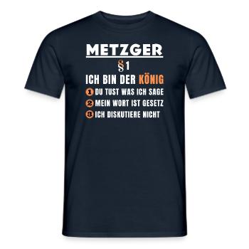 Butcher Gift - I'm the King - Men's T-Shirt - navy - Front - AI Model Male 178 light (178cm)