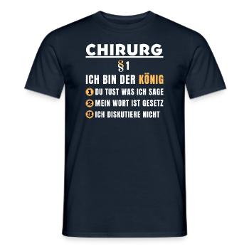 Chirurg Geschenk - Ich bin der König - Männer T-Shirt - Navy - Vorne - AI Model Male 178 light (178cm)