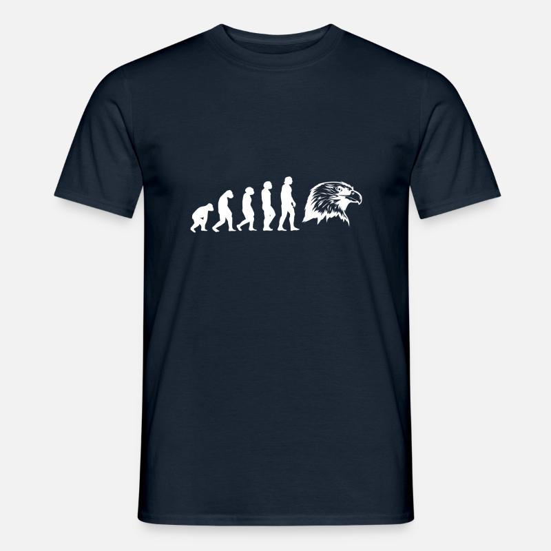 Evolution Falkner - Männer T-Shirt - Navy