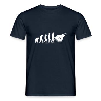Evolution Fleischer - Männer T-Shirt - Navy - Vorne - AI Model Male 178 light (178cm)