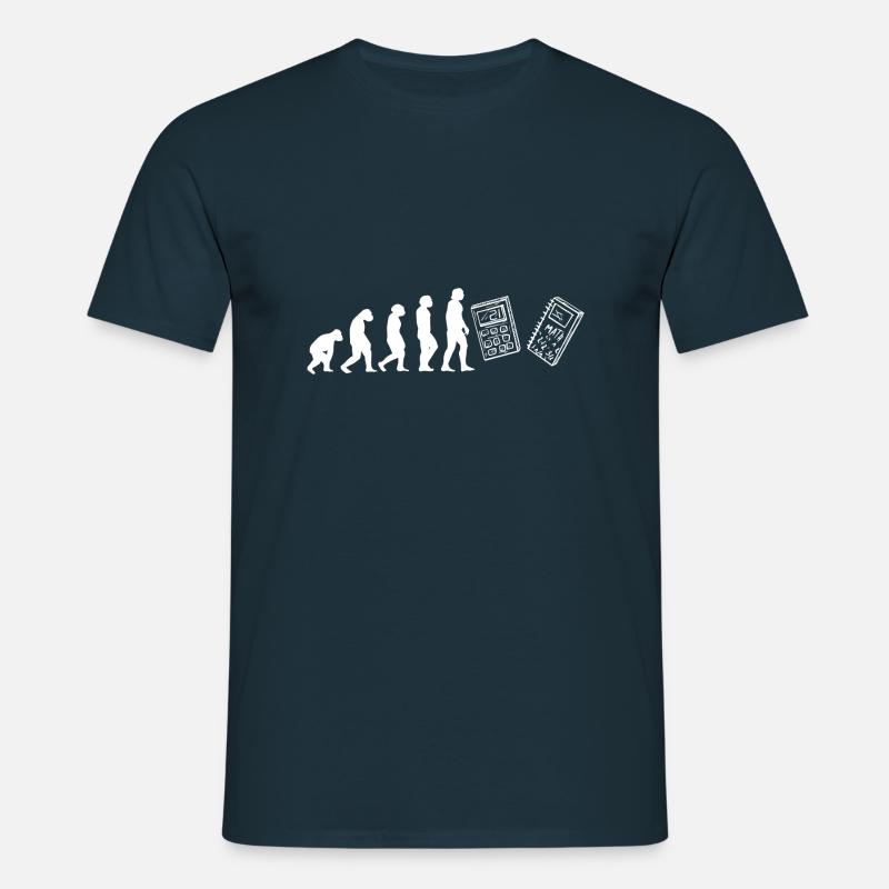 Evolution Mathelehrer - Männer T-Shirt - Navy