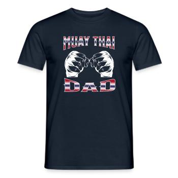 Muay Thai Boxing Muay Thai - Men's T-Shirt - navy - Front - AI Model Male 178 light (178cm)