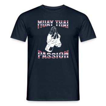 Muay Thai Boxing Muay Thai - Men's T-Shirt - navy - Front - AI Model Male 178 light (178cm)