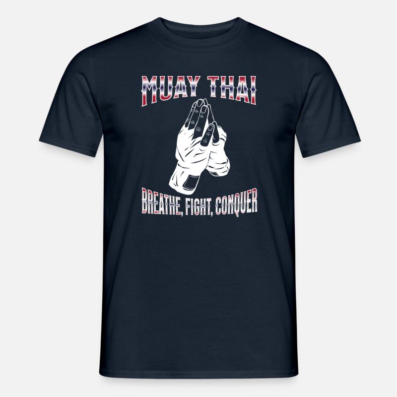 Muay Thai Boxing Muay Thai - Männer T-Shirt - Navy