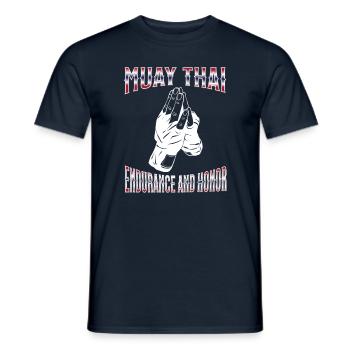 Muay Thai Boxing Muay Thai - Men's T-Shirt - navy - Front - AI Model Male 178 light (178cm)