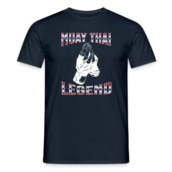 Muay Thaï Boxe Muay Thaï - T-shirt homme - marine - Devant - AI Model Male 178 light (178cm)